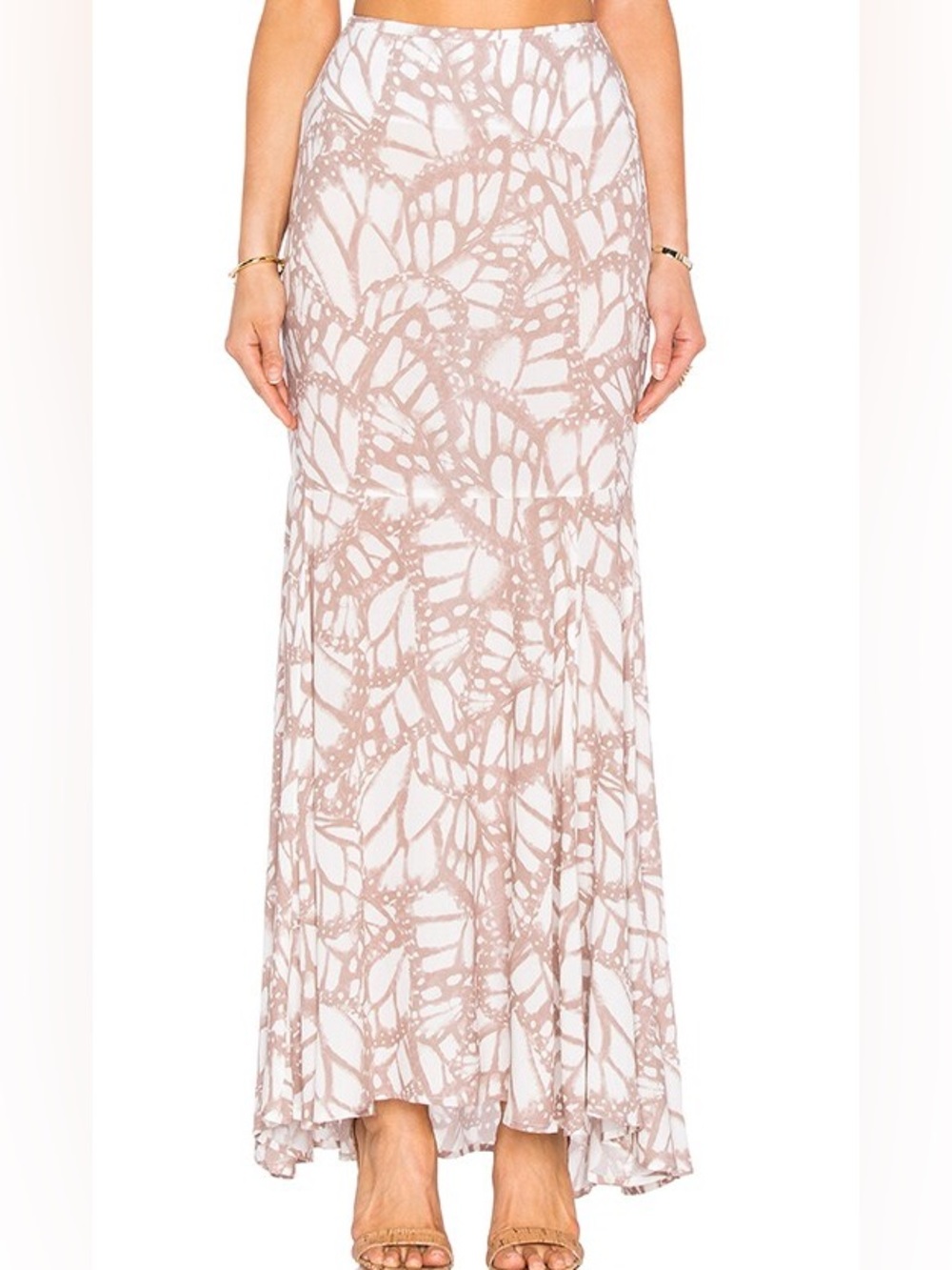 Stillwater Sometimes a Mermaid Butterfly Print Maxi Skirt Fairycore S